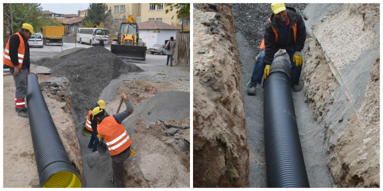 Battalgazi 1. Etap Yağmursuyu Alt Yapı Çalışmaları Devam Ediyor