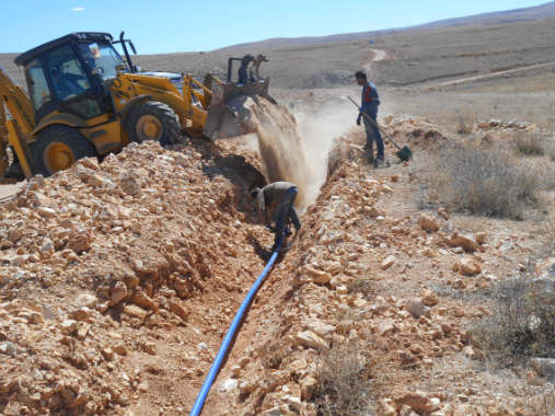 Darende İlçesi Başdirek Mahallesi’nde içmesuyu alt yapı çalışmaları tamamlandı