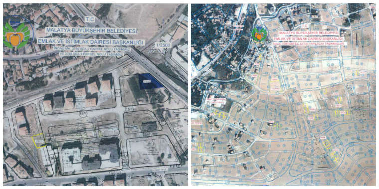 Tecde, İnönü, Saray İskender ve Gedik mahallelerinde 50 parsel  ile 2 dükkan, ihaleyle satılacak