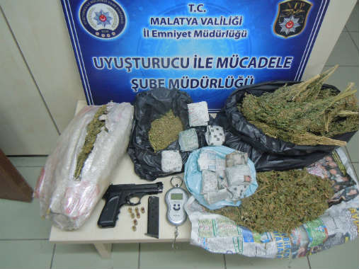 Malatya’da Esrar Maddesi Ele Geçirildi