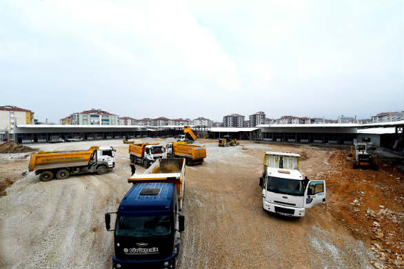 400 toplu taşıma aracının kullanabileceği bir mekân oluşturduk