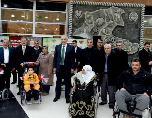 Malatya genelinde tekerlekli sandalye ihtiyacı olan 80 engelli vatandaşa,