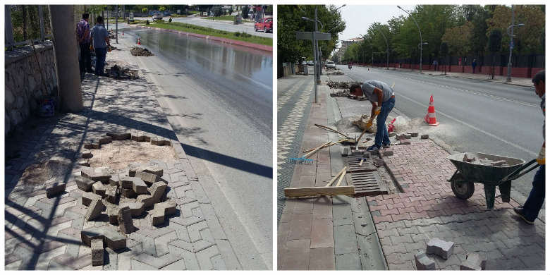 2016 yılı içerisinde 22 bin m2’nin üzerinde tamirat çalışması gerçekleştirdi.