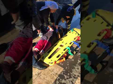 Kernek Şelalesine Düşen Kadını, Duyarlı Vatandaş Kurtardı.Video Haber