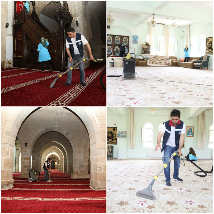 Battalgazi Belediyesi, Ramazan Bayramı Öncesi Cami ve Türbelerde Genel Bir Temizlik Yaptı
