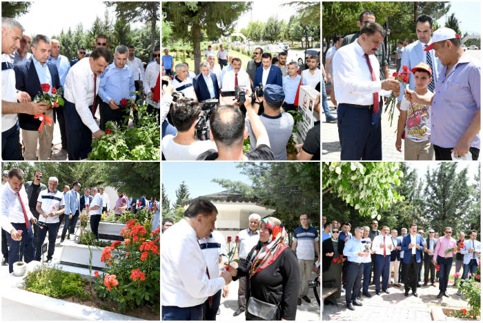 Selahattin Gürkan Ramazan Bayramı öncesinde bayram ziyaretlerinde bulundu