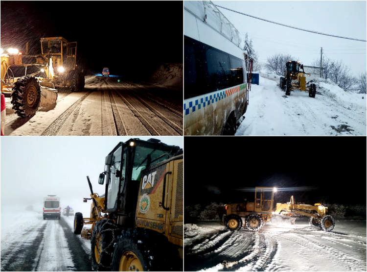 Büyükşehir Her Yerde Karla Mücadele Ediyor