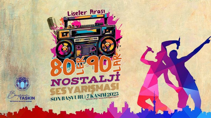 Battalgazi Belediyesi’nden Lise Öğrencilerine 80’ler ve 90’lar Nostalji Ses Yarışması